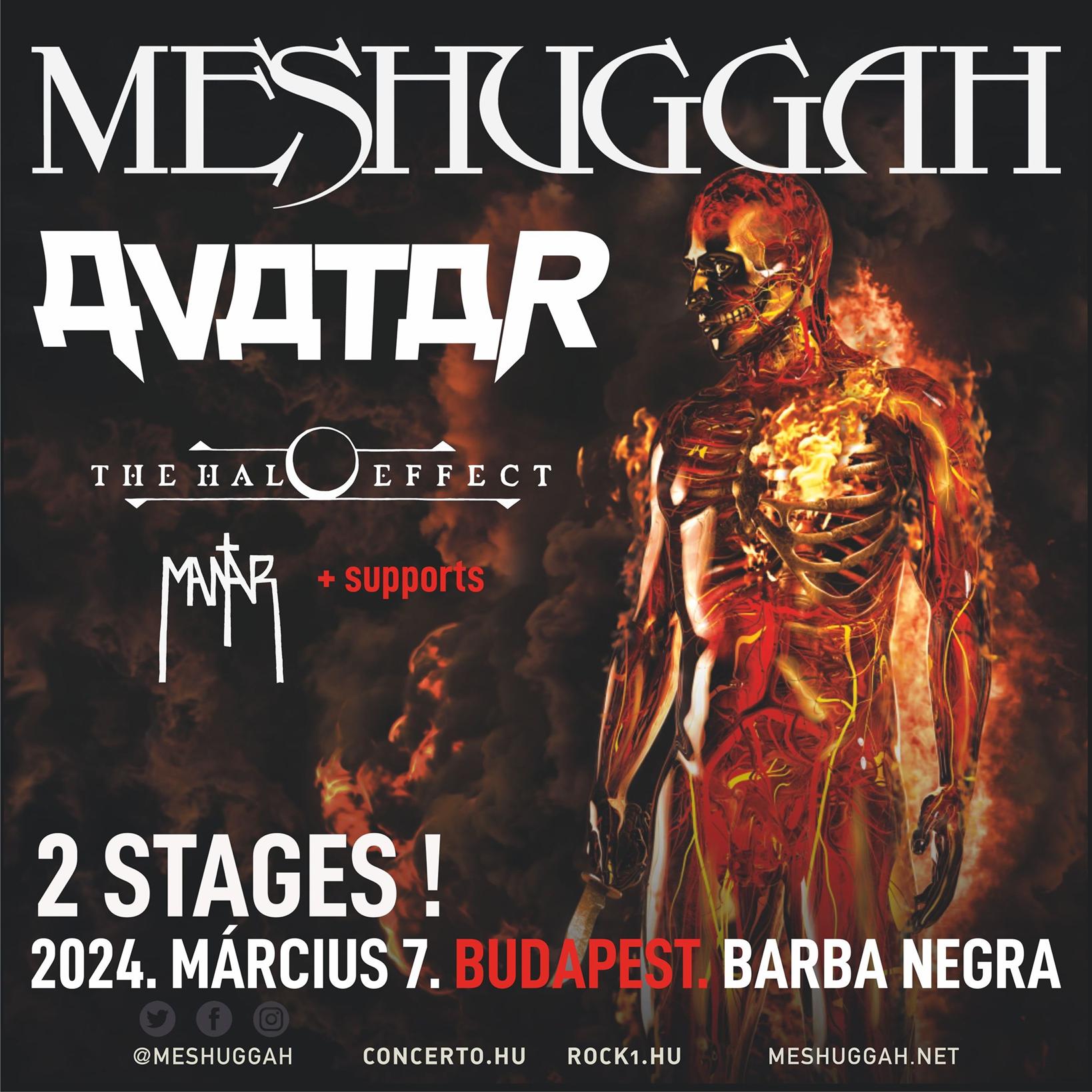 Meshuggah - Monumentális turnényitás Budapesten, az Avatar, a The Halo Effect és a Mantar vendégszereplésével!